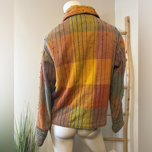 Travelsmith Womens Funky Jacket Petite M Carpet Tapestry Bright Colors - Picture 5 of 10